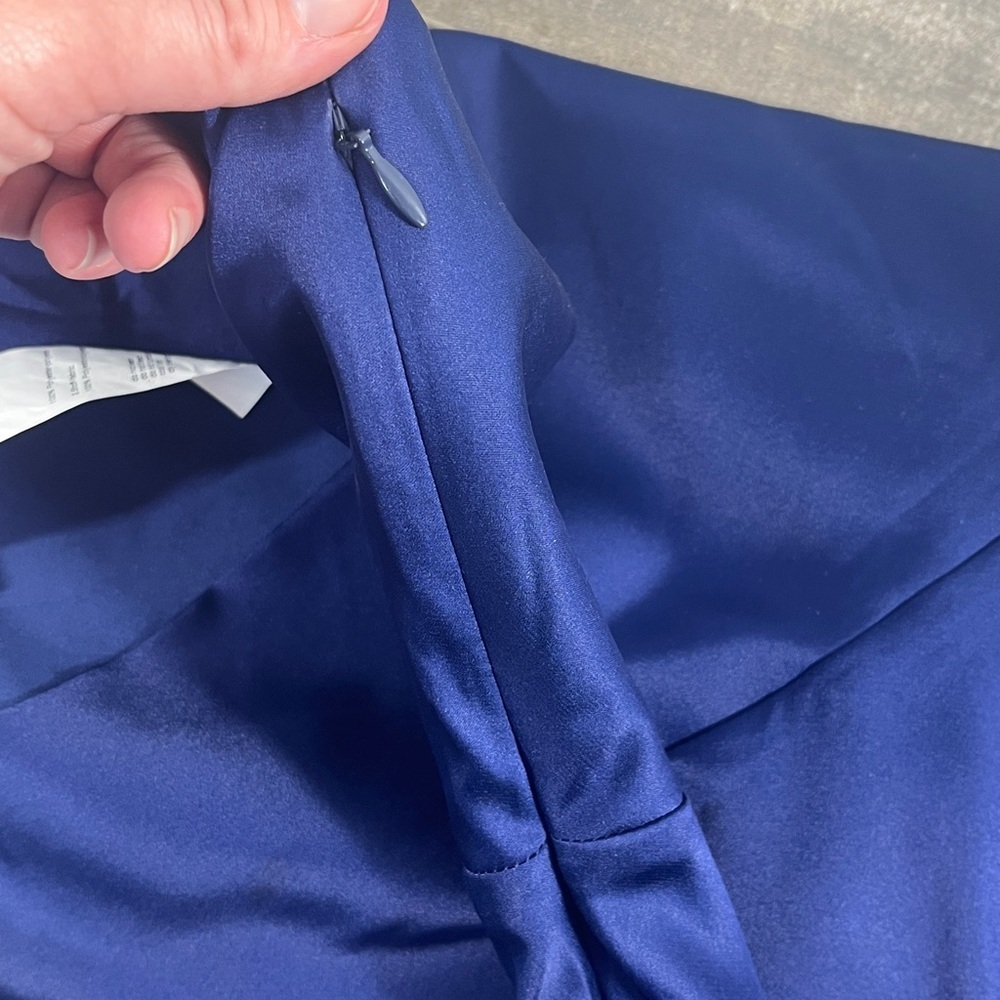 AKRIS Blue Sleeveless Midi Dress - Picture 5 of 12